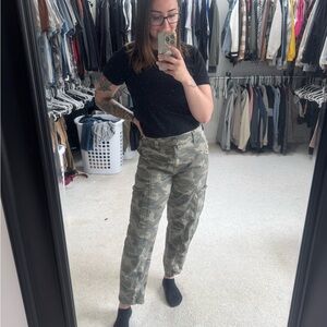 American Eagle Outfitters Green Straight Leg Pants